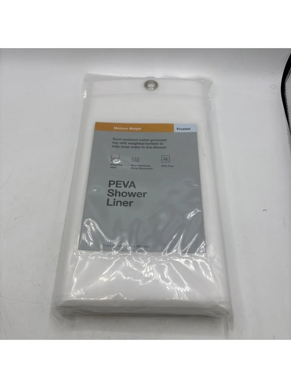 Shower Curtain Liners 71 X 71 inches Made By Design 100% PEVA